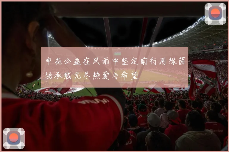 申花公益在风雨中坚定前行用绿茵场承载无尽热爱与希望
