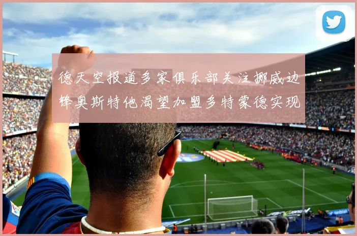 德天空报道多家俱乐部关注挪威边锋奥斯特他渴望加盟多特蒙德实现梦想